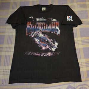 Vintage NASCAR 1995 VIP Day Valvoline Racing Lightning Strikes T Shirt XL 90s